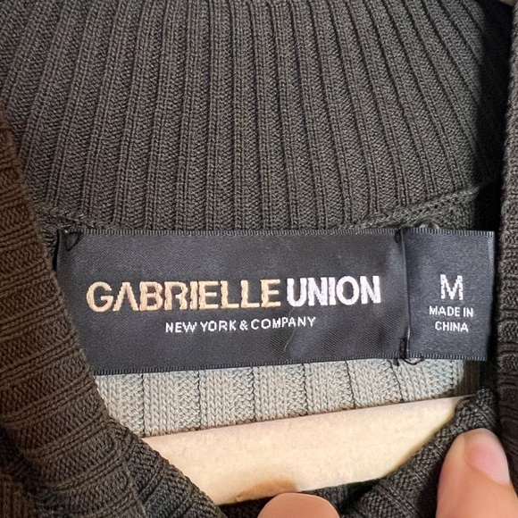 GABRIELLE UNION Striped Knit Sweater Midi Dress. Size Medium - Picture 5 of 6